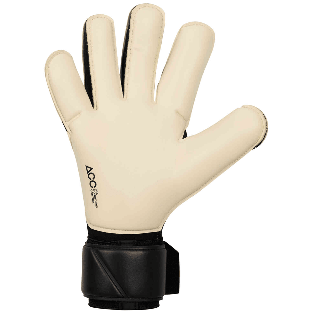 Nike Vapor Grip 3 Goalkeeper Glove (Back/White/Metallic Gold Coin) | SoccerWearhouse
