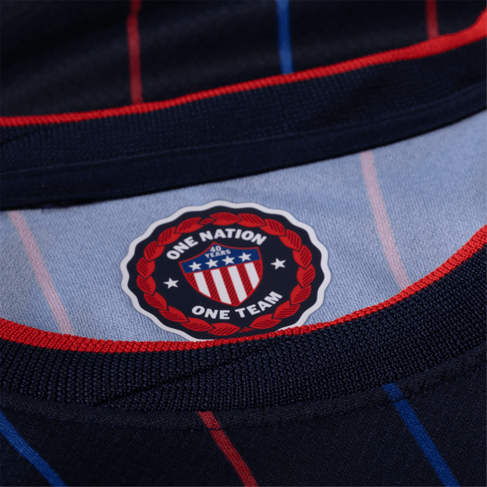 Nike Walker Zimmerman United States Away Jersey 25/26 w/ Gold Cup Patch 2025 (Obsidian/Challenge Red) | SoccerWearhouse