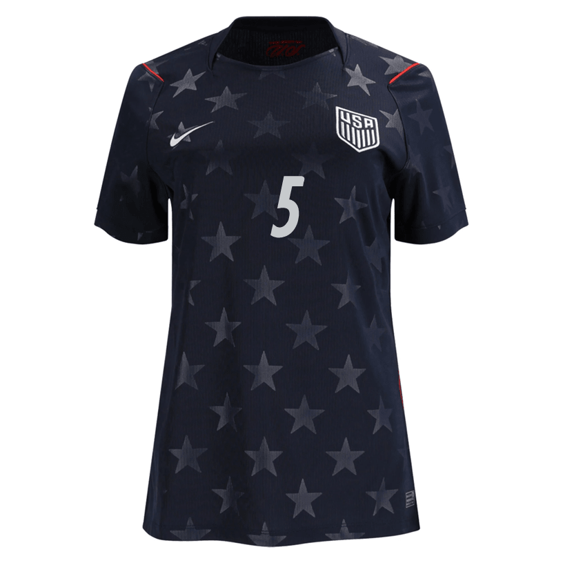 Nike Women’s A. Robinson United States Away Stadium Jersey 2026 (Dark Obsidian/Pure Platinum) | SoccerWearhouse