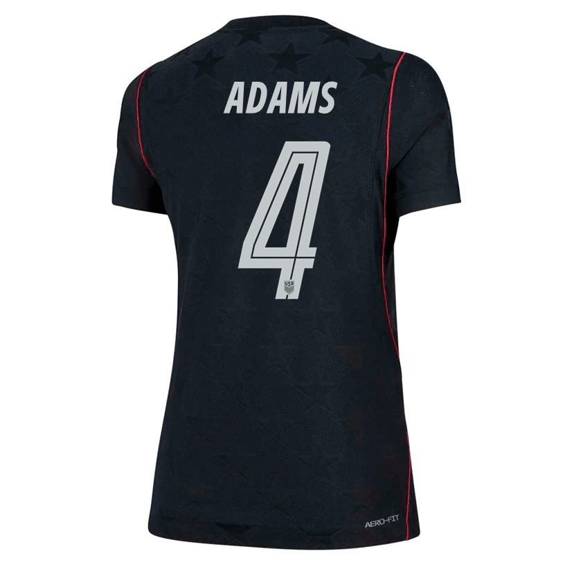 Nike Women’s Adams United States Match Authentic Away Jersey 2026 (Dark Obsidian/Pure Platinum) | SoccerWearhouse