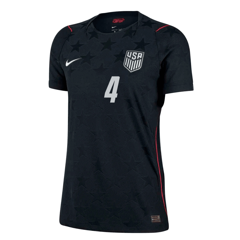 Nike Women’s Adams United States Match Authentic Away Jersey 2026 (Dark Obsidian/Pure Platinum) | SoccerWearhouse