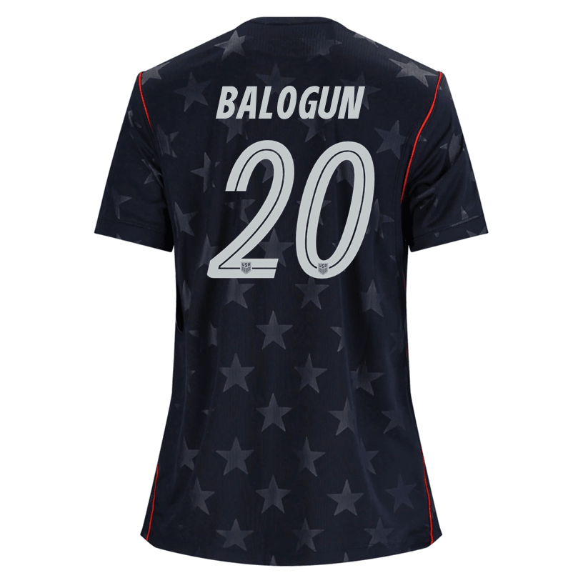 Nike Women’s Balogun United States Away Stadium Jersey 2026 (Dark Obsidian/Pure Platinum) | SoccerWearhouse