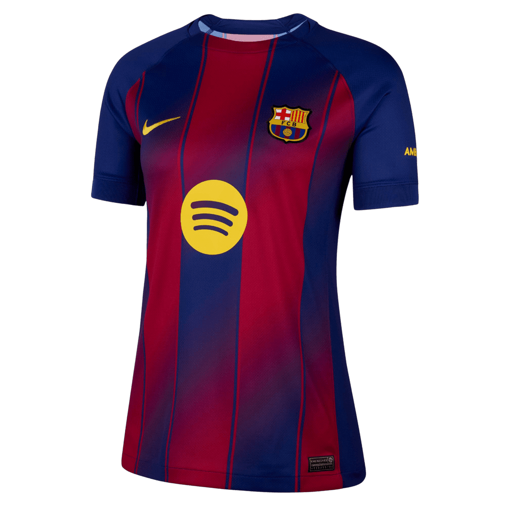 Nike Women’s Barcelona 25/26 Home Jersey (Deep Royal Blue/Noble Red/Midwest Gold) | SoccerWearhouse