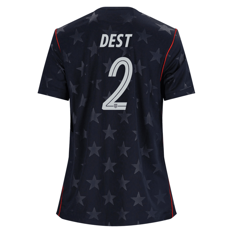 Nike Women’s Dest United States Away Stadium Jersey 2026 (Dark Obsidian/Pure Platinum) | SoccerWearhouse
