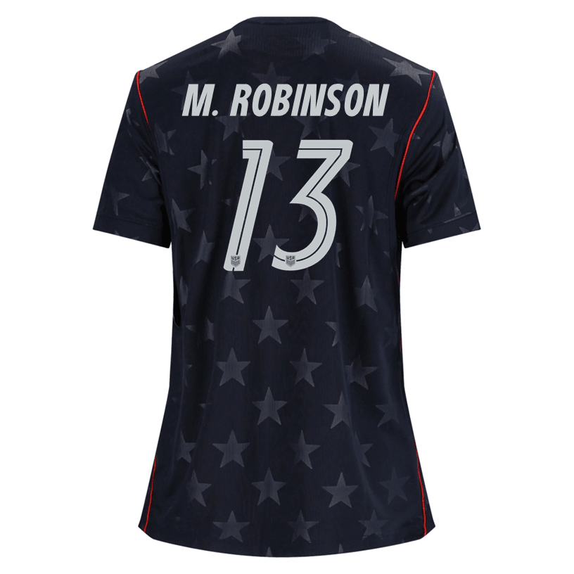 Nike Women’s M. Robinson United States Away Stadium Jersey 2026 (Dark Obsidian/Pure Platinum) | SoccerWearhouse