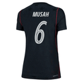 Nike Women’s Musah United States Match Authentic Away Jersey 2026 (Dark Obsidian/Pure Platinum)