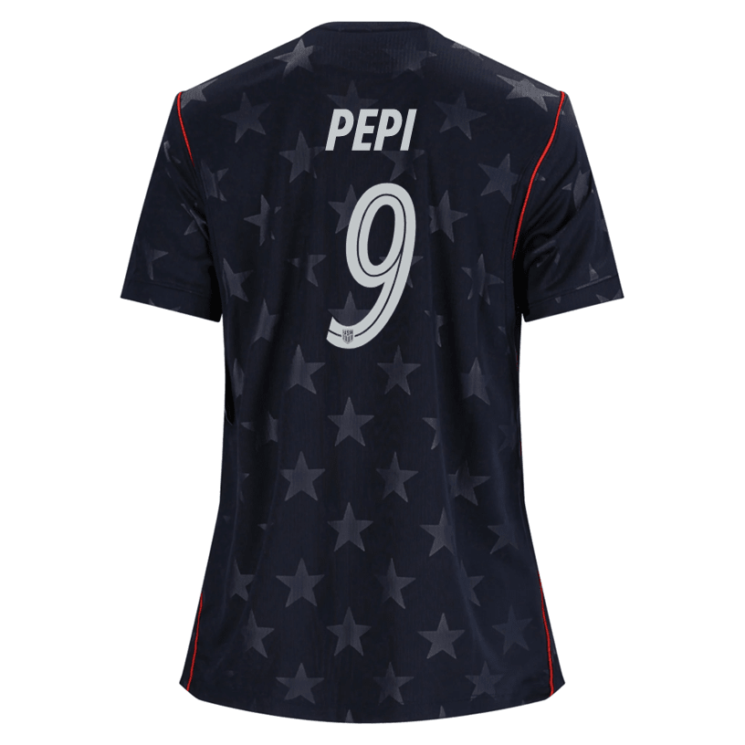 Nike Women’s Pepi United States Away Stadium Jersey 2026 (Dark Obsidian/Pure Platinum) | SoccerWearhouse