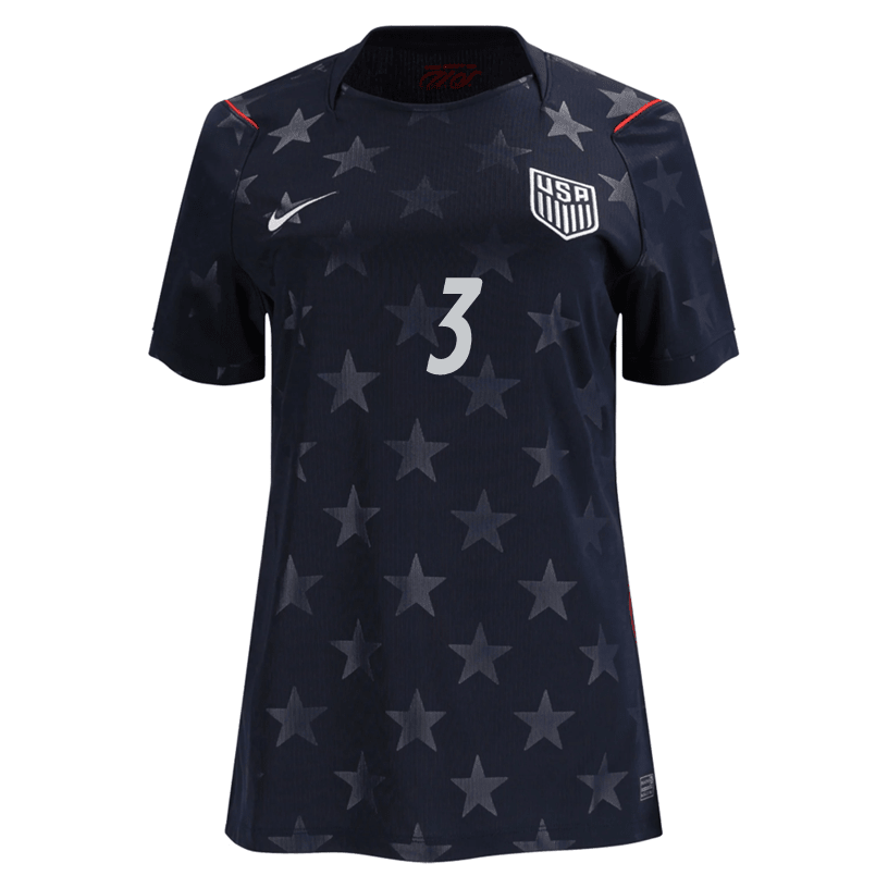 Nike Women’s Richards United States Away Stadium Jersey 2026 (Dark Obsidian/Pure Platinum) | SoccerWearhouse