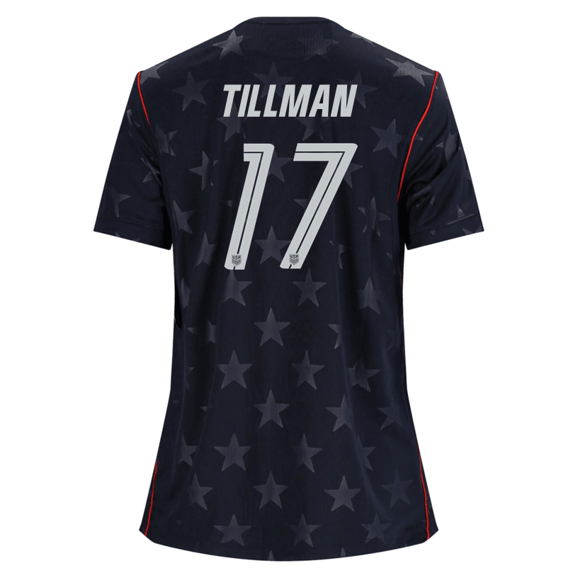 Nike Women’s Tillman United States Away Stadium Jersey 2026 (Dark Obsidian/Pure Platinum) | SoccerWearhouse