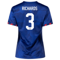 Nike Womens United States Chris Richards Away Jersey 23/24 (Hyper Royal/Loyal Blue)