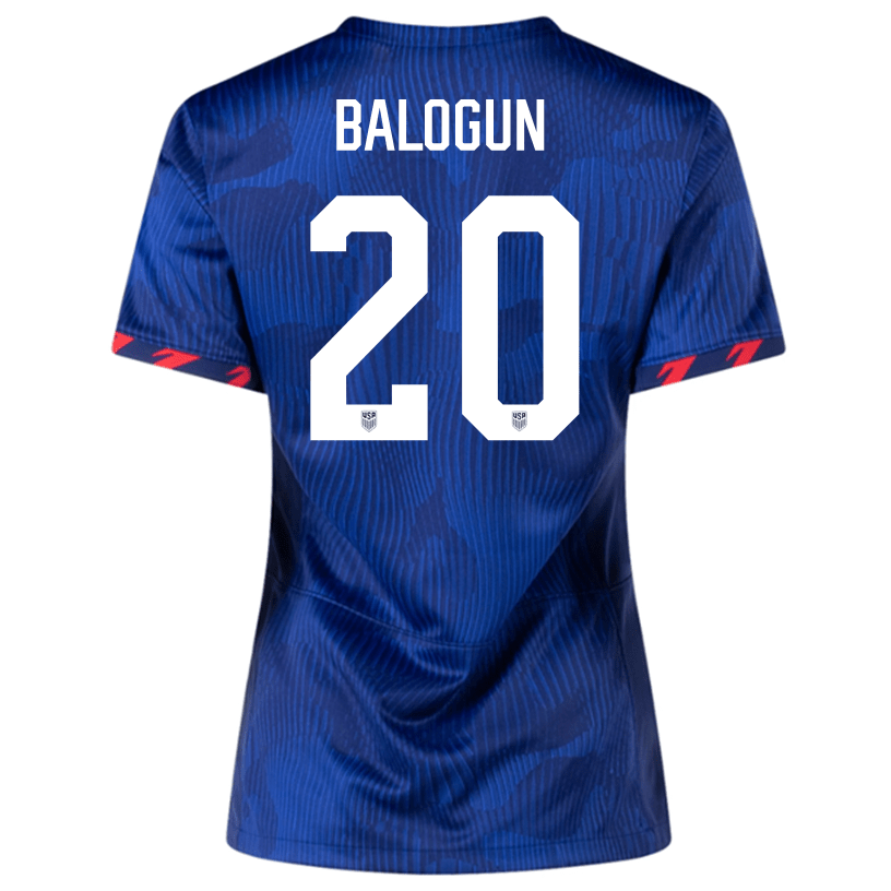 Nike Womens United States Folarin Balogun Away Jersey 23/24 (Hyper Royal/Loyal Blue) | SoccerWearhouse