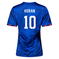 Nike Womens United States Lindsey Horan 4 Star Away Jersey 23/24 w/ 2019 World Cup Champion Patch (Hyper Royal/Loyal Blue)