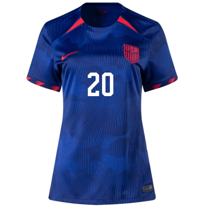 Nike Womens United States Mark Mckenzie Away Jersey 23/24 (Hyper Royal/Loyal Blue) | SoccerWearhouse