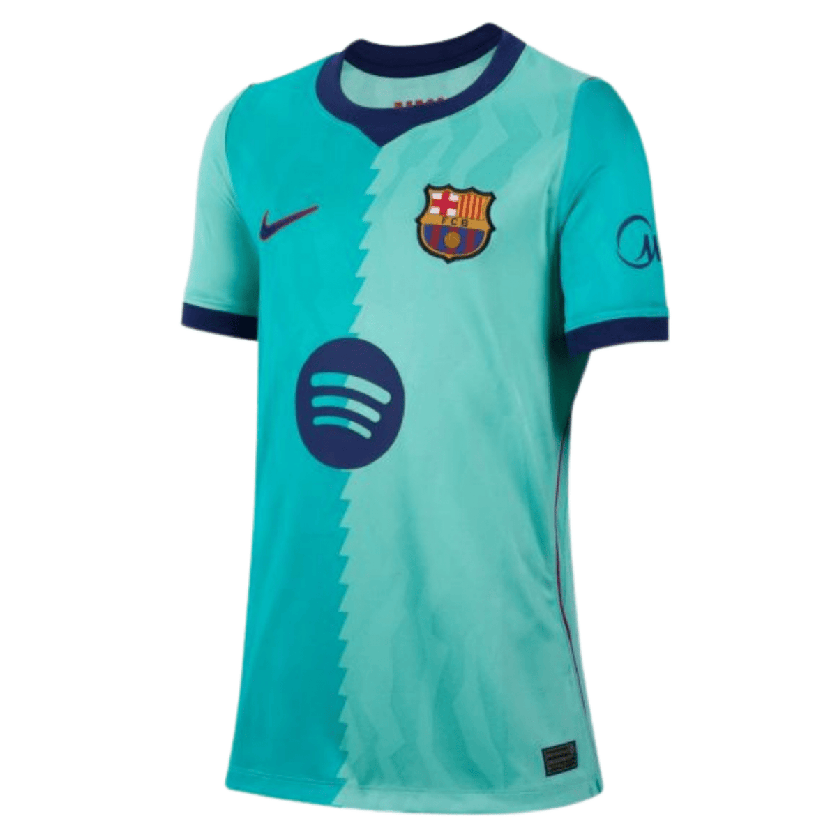 Nike Youth Barcelona Third Jersey 26/27 (Green Frost/Loyal Blue) | SoccerWearhouse