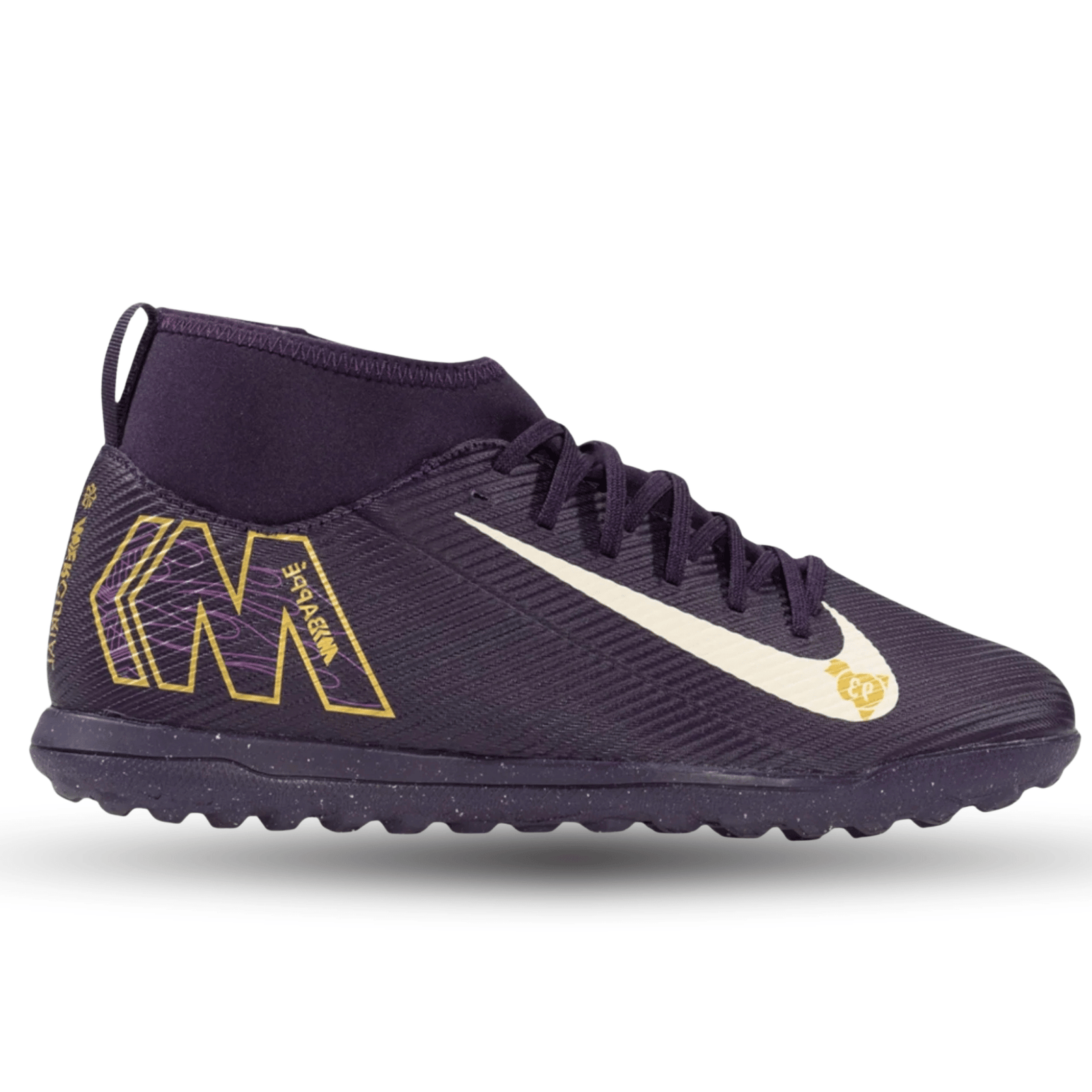 Nike Youth Jr. Superfly 10 Club Kylian Mbappe Turf TF (Grand Purple/Pale Ivory) | SoccerWearhouse