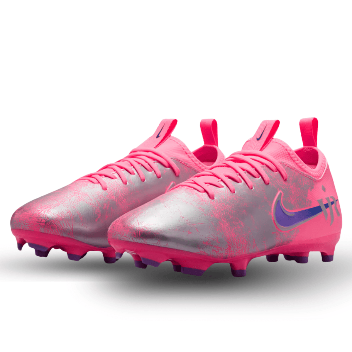 Nike Youth Jr Zoom Vapor 16 Academy VJR FG/MG Soccer Cleats (Sunset Pulse/Old Royal) | SoccerWearhouse