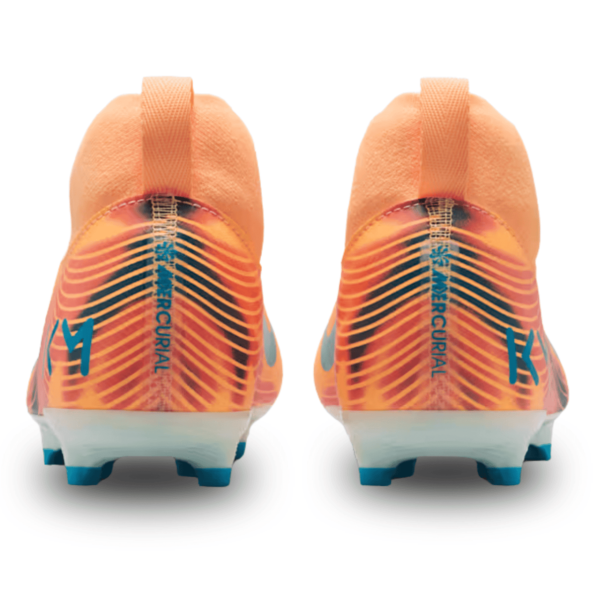 Nike Youth Junior Zoom Superfly 10 Academy Kylian Mbappe FG Soccer Cleats (Melon Tint/Neo Turq) | SoccerWearhouse