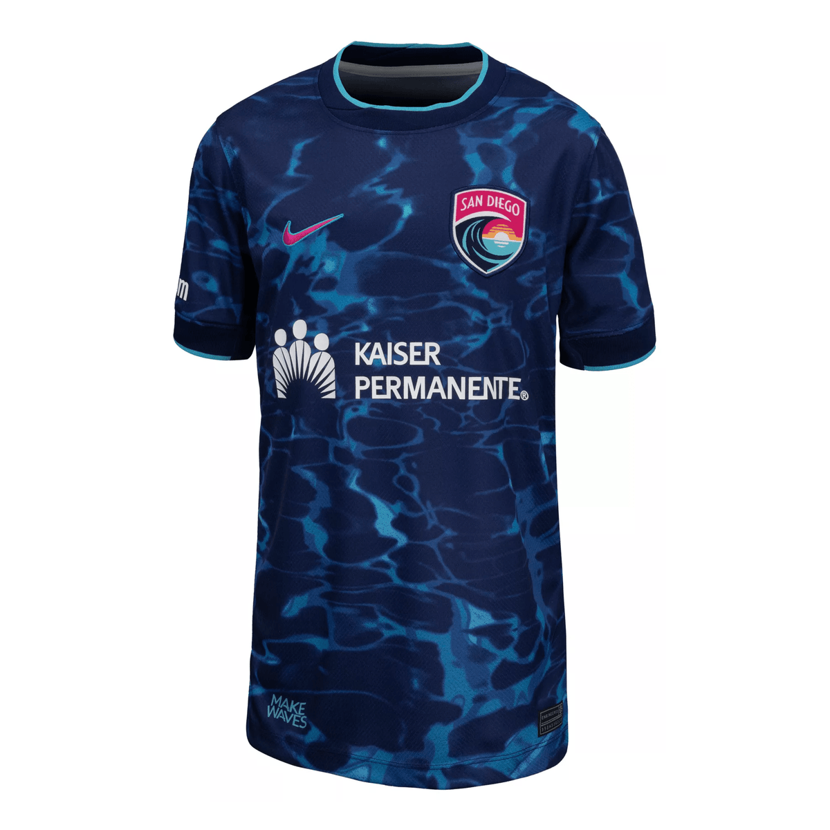 Nike Youth San Diego Wave Away Jersey 2025 (Blue) | SoccerWearhouse