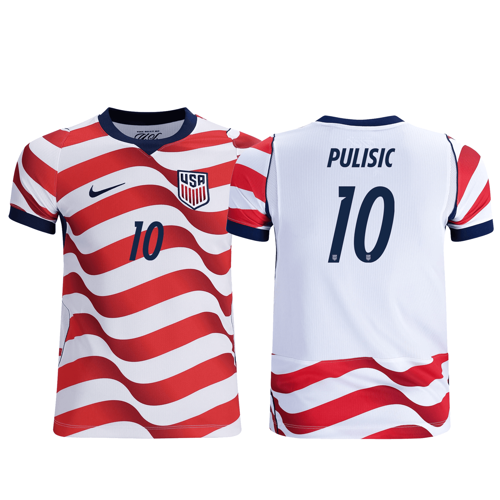 Nike Youth United States Christian Pulisic 2026 Stadium Home Jersey (Sail/Midnight Navy) | SoccerWearhouse