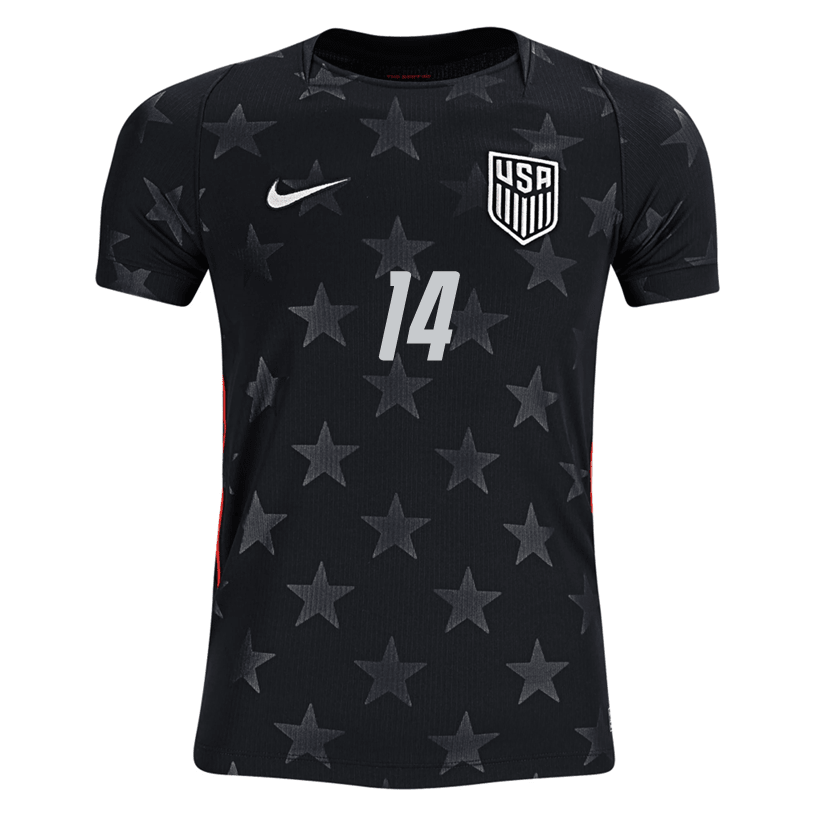Nike Youth Weah United States Away Stadium Jersey 2026 (Dark Obsidian/Pure Platinum) | SoccerWearhouse