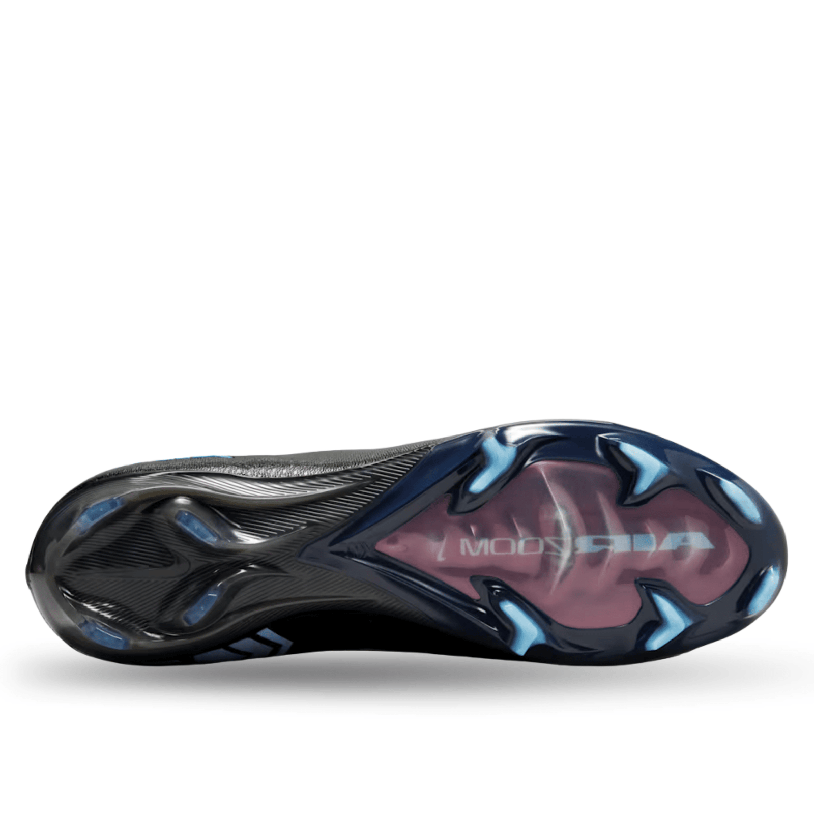 Nike Zoom Mercurial Vapor 16 Elite Firm Ground Soccer Cleats (Black/Ice Blue) | SoccerWearhouse