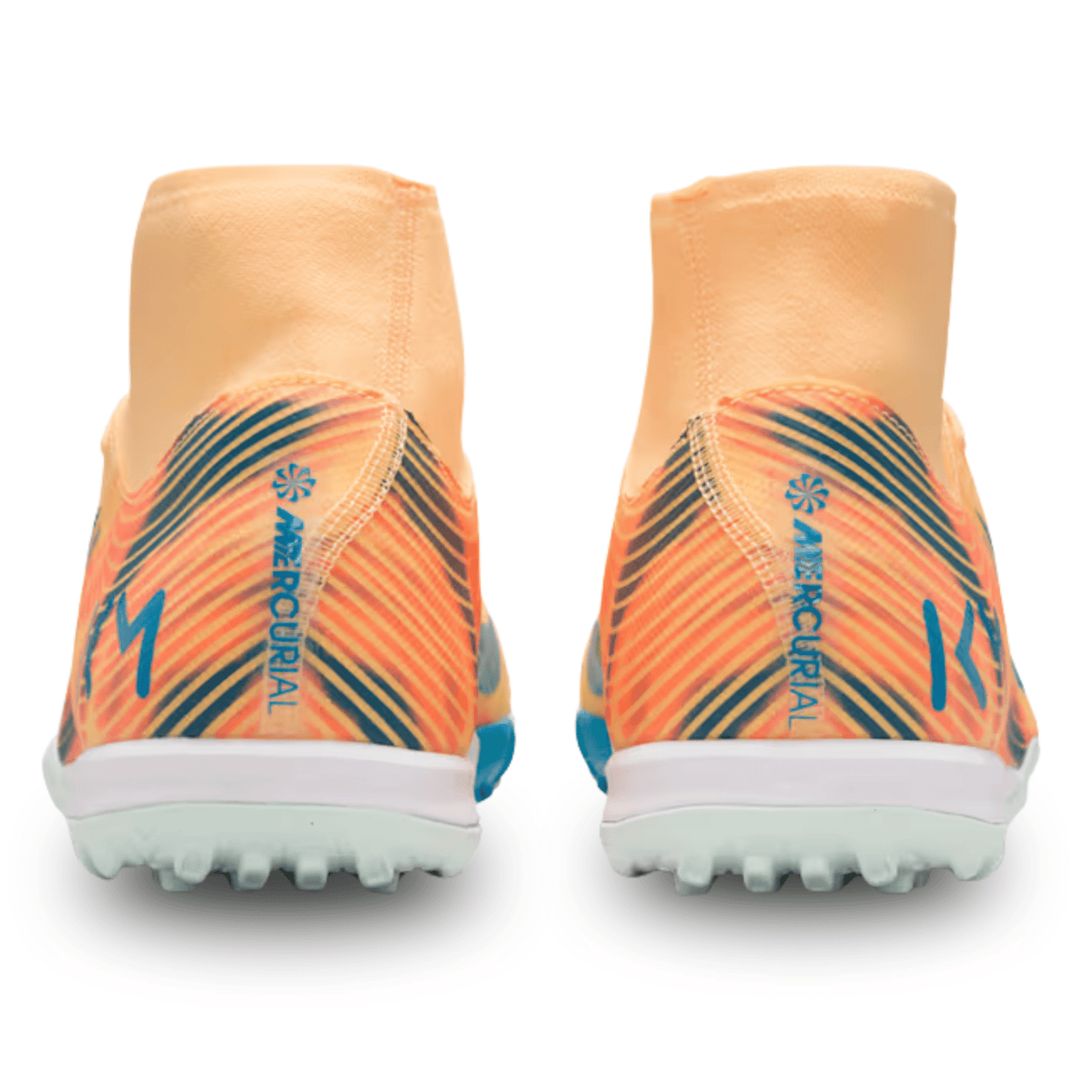 Nike Zoom Superfly 10 Academy KM Turf Soccer Shoes (Melon Tint/Neo Turq/Igloo) | SoccerWearhouse