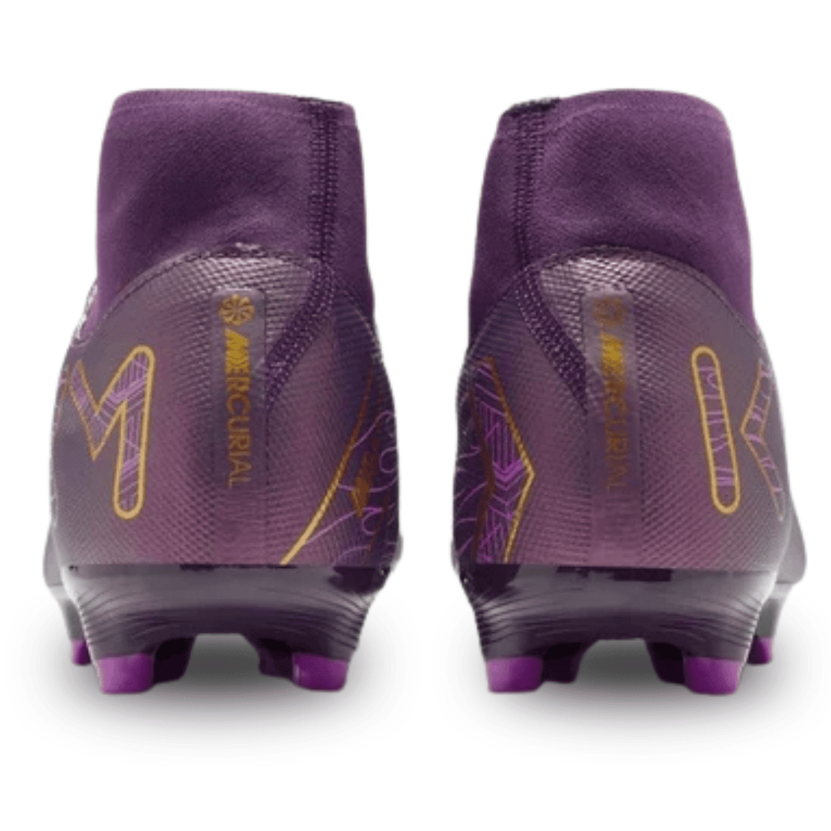 Nike Zoom Superfly 10 Academy Kylian Mbappe KM FG/MG Soccer Cleats (Grand Purple/Pale Ivory) | SoccerWearhouse