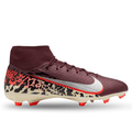 Nike Zoom Superfly 10 Academy NU3 FG/MG Soccer Cleats (Burgundy Crush/Metallic Silver)