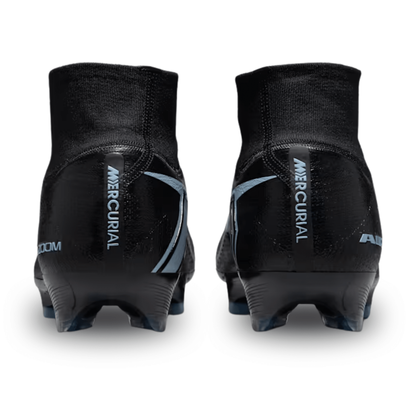 Nike Zoom Superfly 10 Elite FG Soccer Cleats (Black/Ice Blue) | SoccerWearhouse