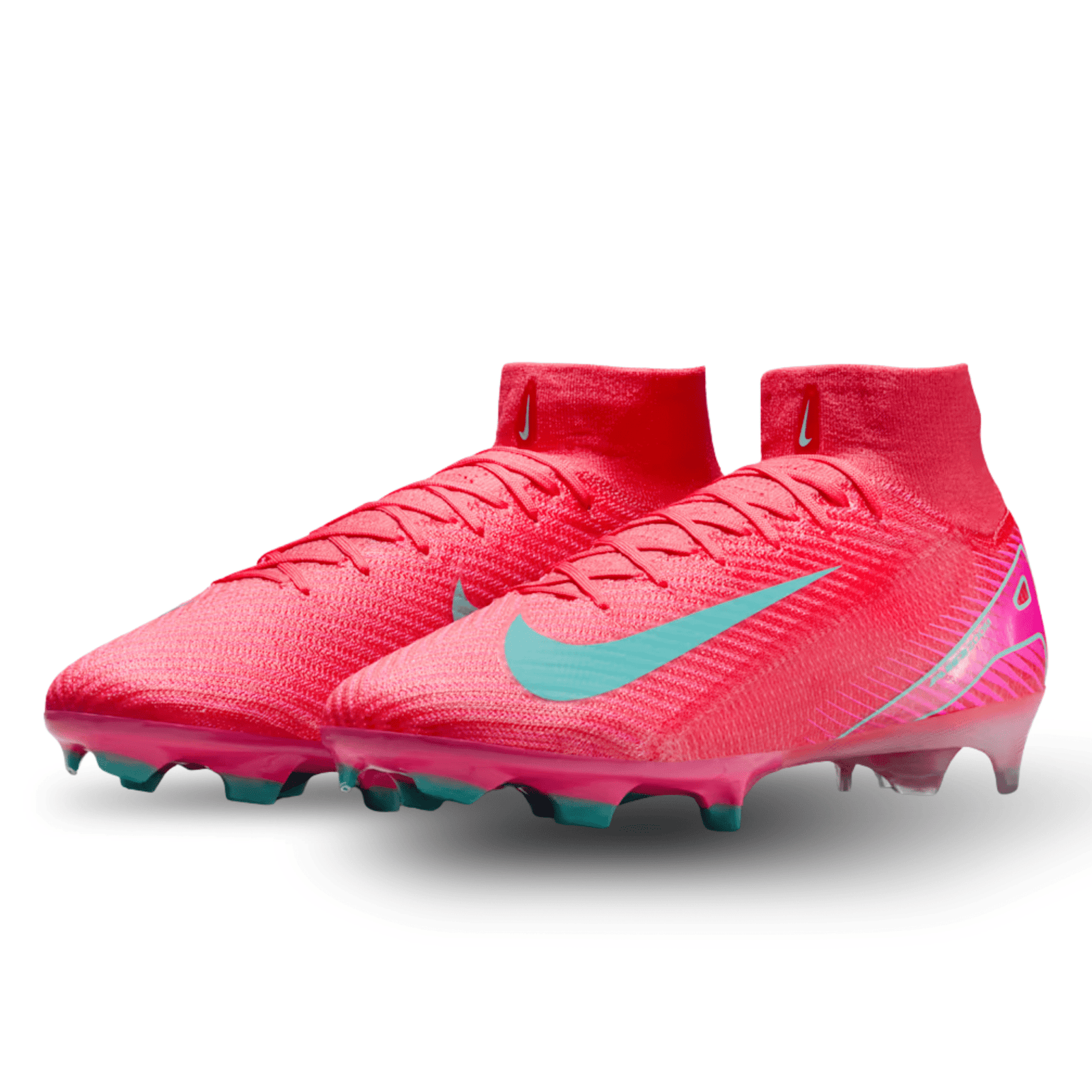 Nike Zoom Superfly 10 Elite FG Soccer Cleats (Ember Glow/Aurora Green) | SoccerWearhouse
