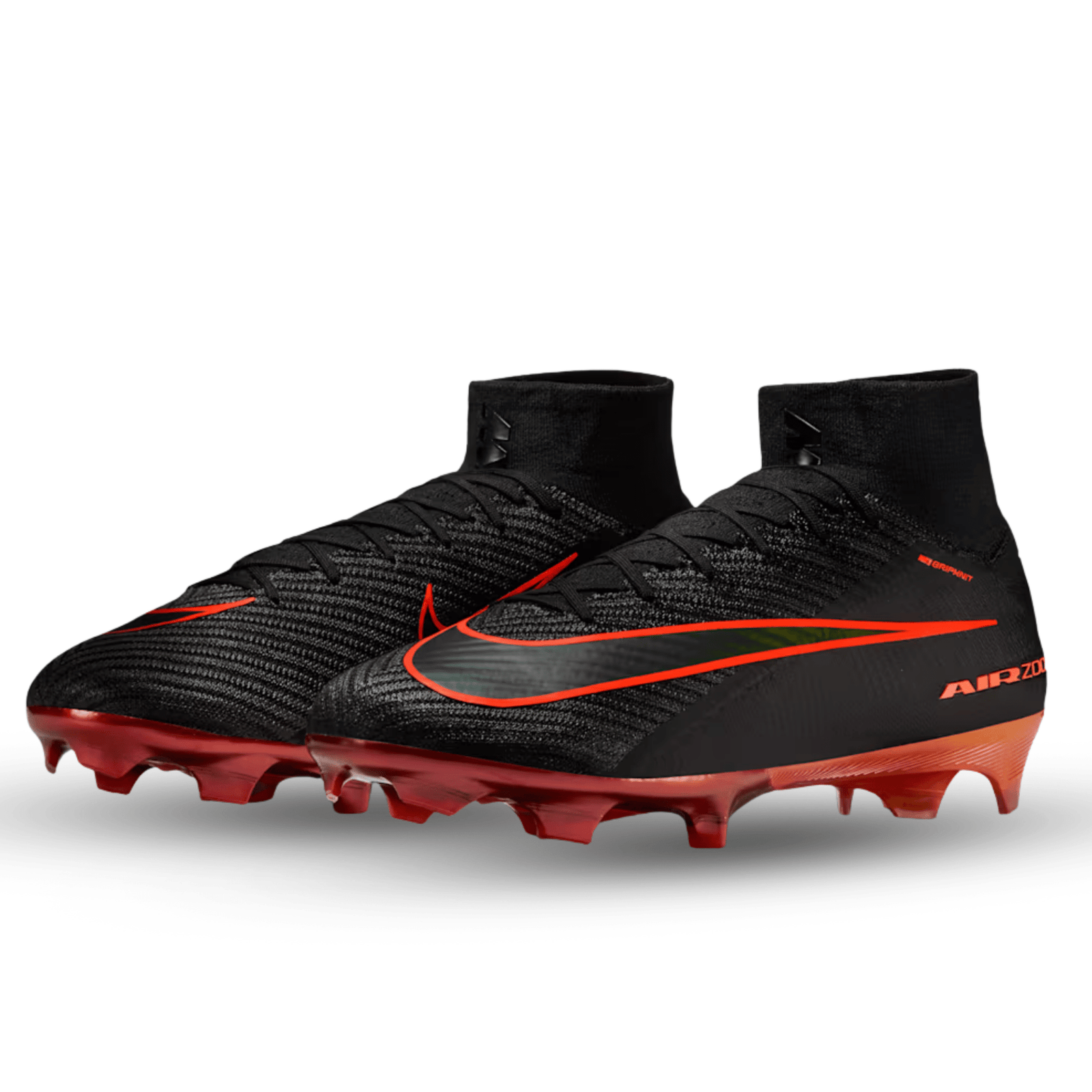 Nike Zoom Superfly 10 Elite LV8 FG Soccer Cleats (Black/Hyper Crimson) | SoccerWearhouse