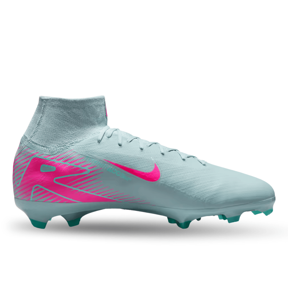 Nike Zoom Superfly 10 Pro FG Soccer Cleats (Ocean Cube/Pink Blast) | SoccerWearhouse