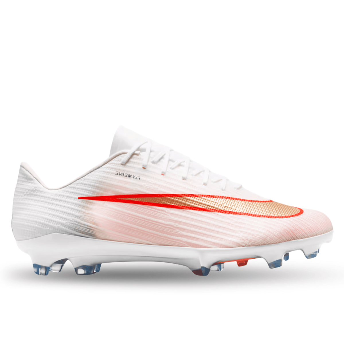 Nike Zoom Superfly 11 Pro FG Soccer Cleats (White/Blur-Bright Crimson) | SoccerWearhouse