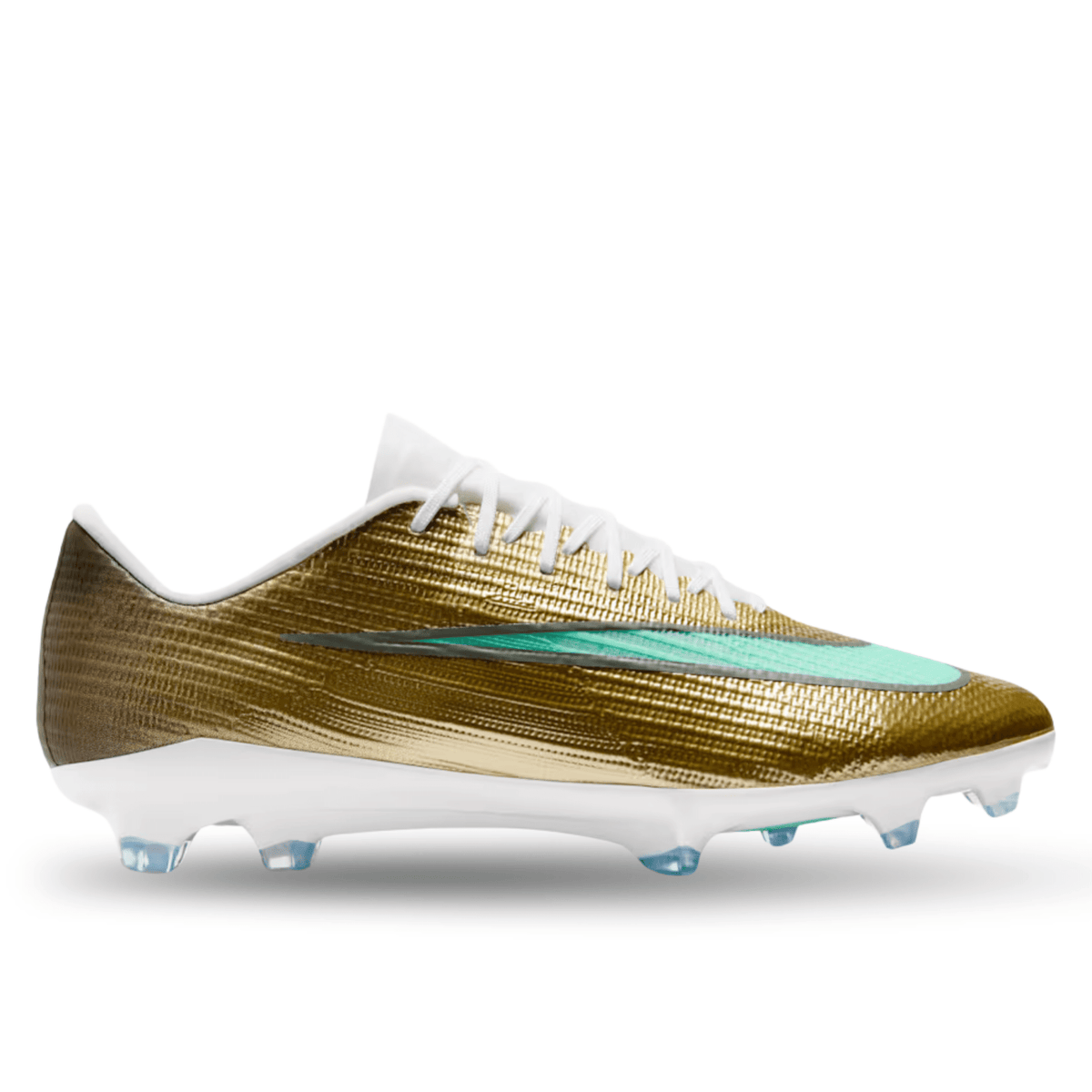 Nike Zoom Superfly 11 Pro KM FG Soccer Cleats (Metallic Gold/Green) | SoccerWearhouse