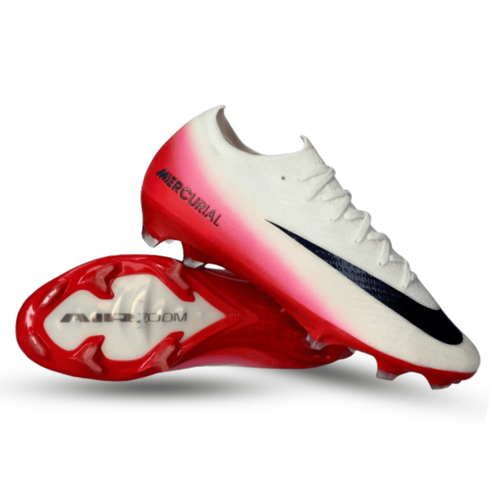 Nike Zoom Vapor 16 Elite LV8 Firm Ground Soccer Cleats (University Red/Dark Obsidian) | SoccerWearhouse