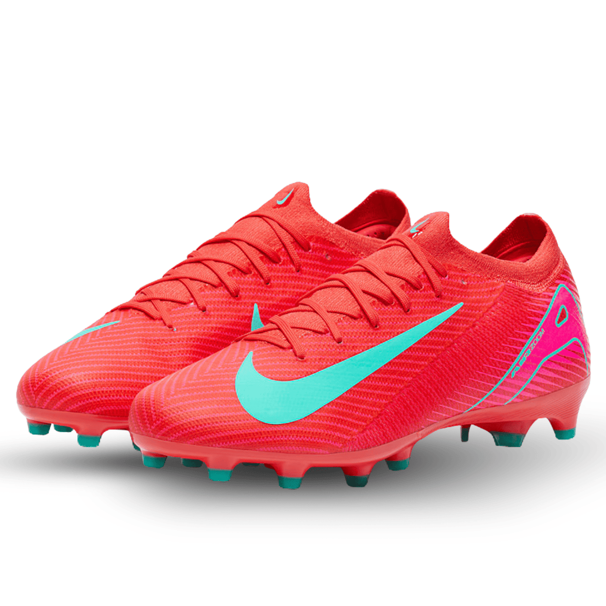 Nike Zoom Vapor 16 Pro AG - Pro Soccer Cleats (Ember Glow/Aurora Green) | SoccerWearhouse