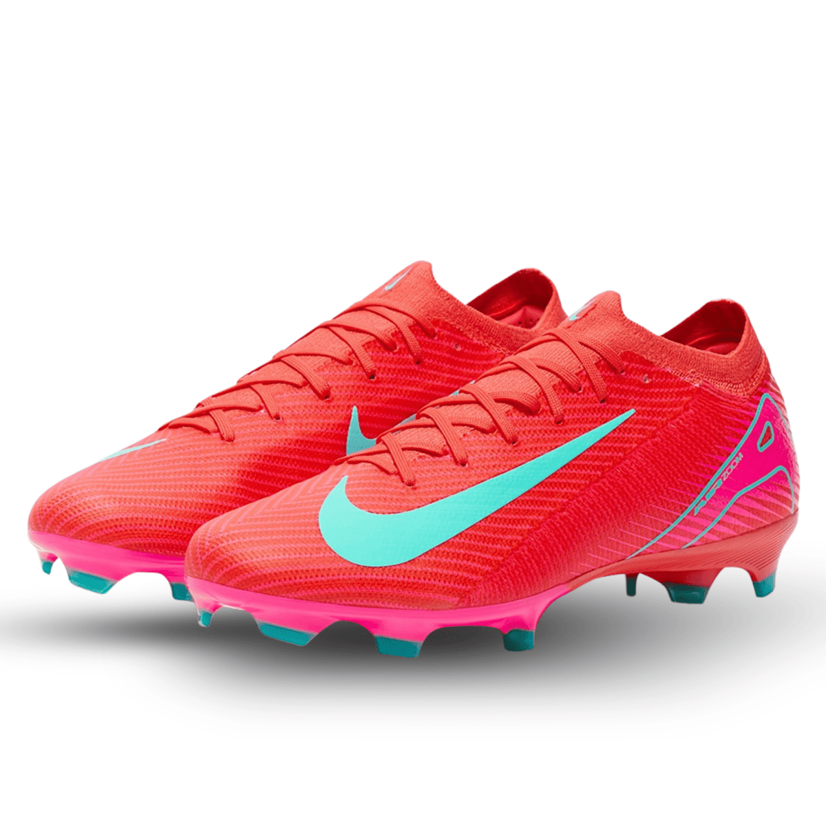 Nike Zoom Vapor 16 Pro FG Soccer Cleats (Ember Glow/Aurora Green) | SoccerWearhouse
