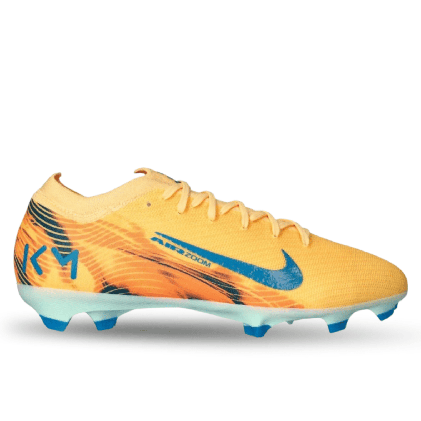 Nike Zoom Vapor 16 Pro KM Firm Ground Soccer Cleats (Melon Tint/Neo Turq - Igloo) | SoccerWearhouse