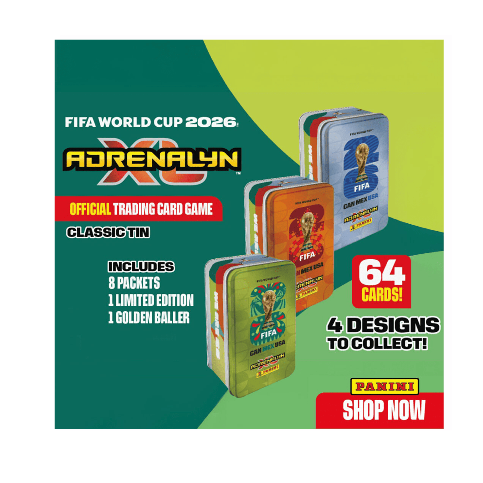 Panini Adrenalyn XL 2026 FIFA World Cup Mega Tin 1 Trading Cards (Orange) | SoccerWearhouse