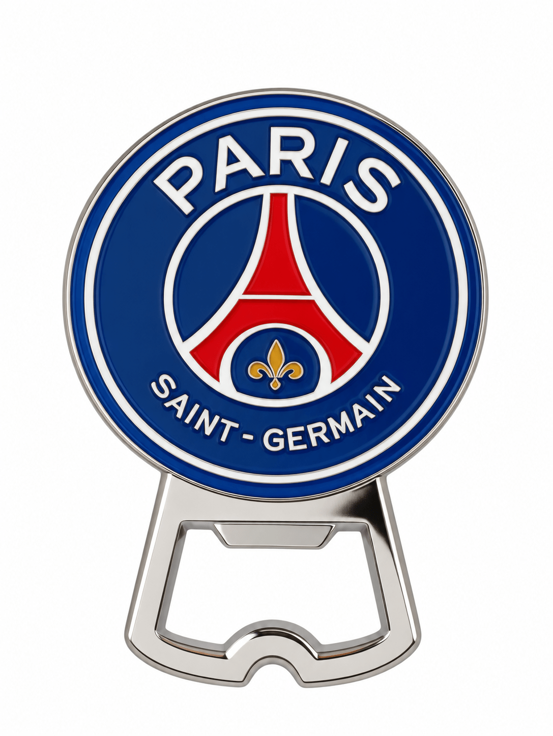 PSG Paris Saint Germain Metal Crest Magnetic Bottle Opener | SoccerWearhouse