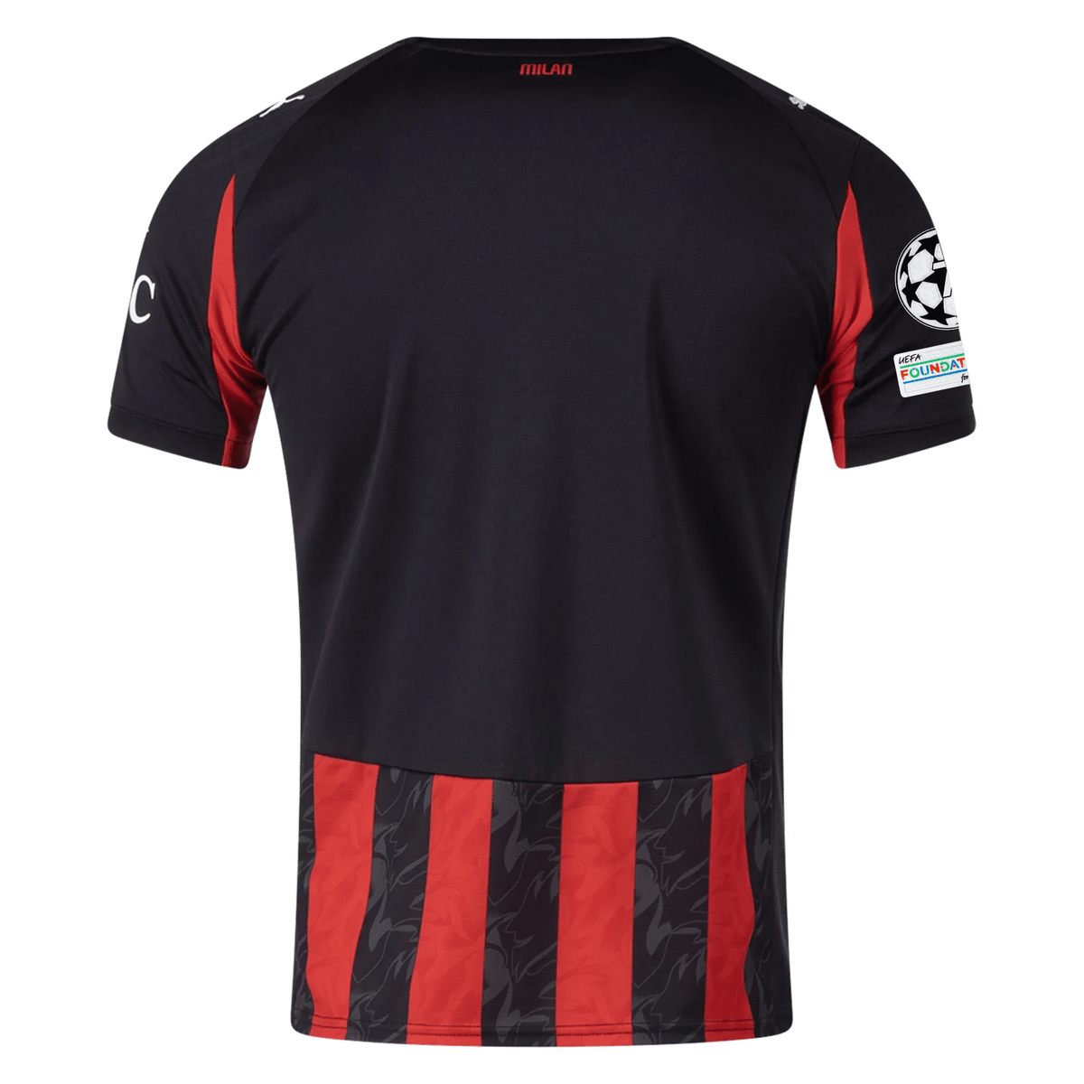 Puma AC Milan Home Jersey w/ Champions League Patches 25/26 (Red/Black) | SoccerWearhouse