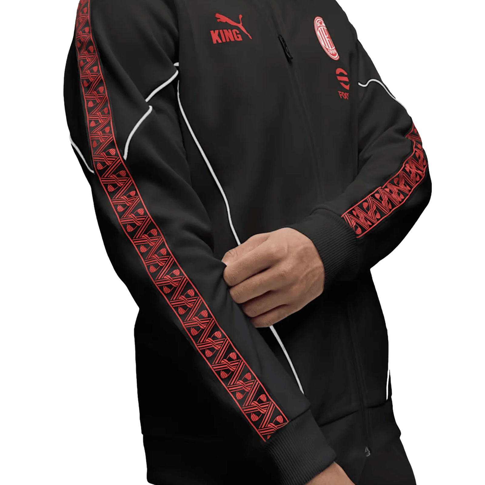 Puma AC Milan King Anthem Jacket 25/26 (Puma Black/Red) | SoccerWearhouse
