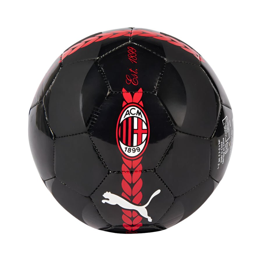 Puma AC Milan Prematch Mini Soccer Ball (Black/Red) | SoccerWearhouse