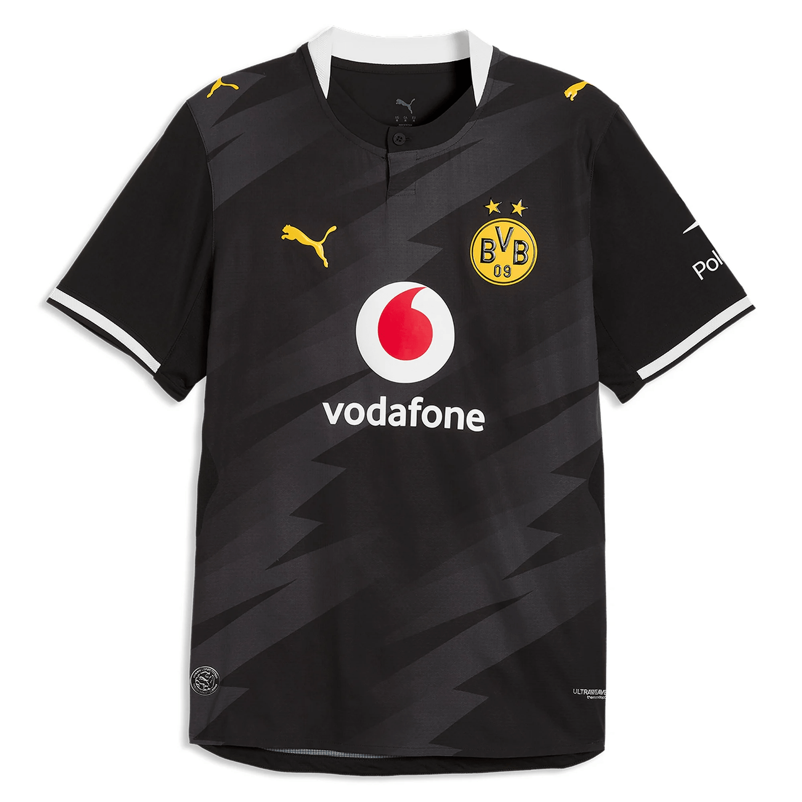Puma Borussia Dortmund Authentic Away Jersey 26/27 (Black/Gray) | SoccerWearhouse