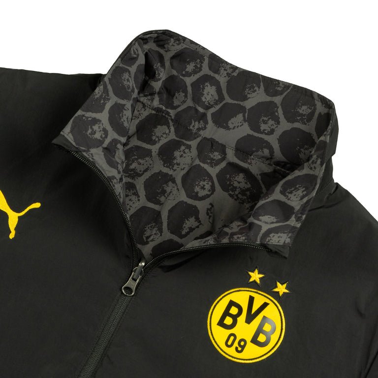 Puma BVB 25/26 KidSuper Reversible Jacket (Puma Black/Faster Yellow) | SoccerWearhouse