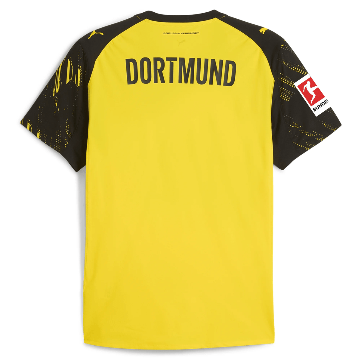 Puma BVB Dortmund Authentic Home Jersey w/ Bundesliga Patch 25/26 (Faster Yellow/Puma Black) | SoccerWearhouse