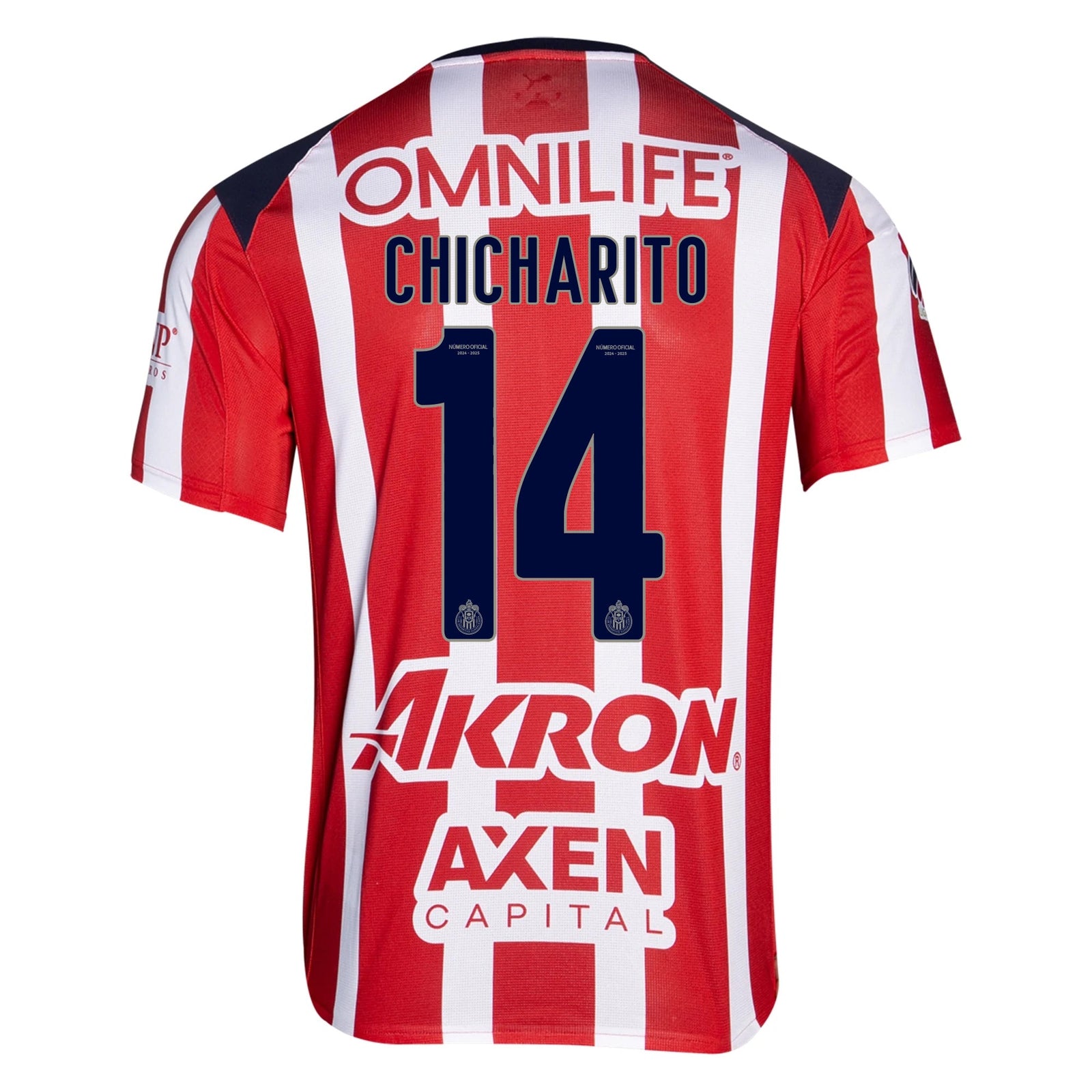 Puma Chicharito Javier Hernandez Men's Chivas De Guadalajara Home Jersey 25/26 (Puma Red/White) | SoccerWearhouse