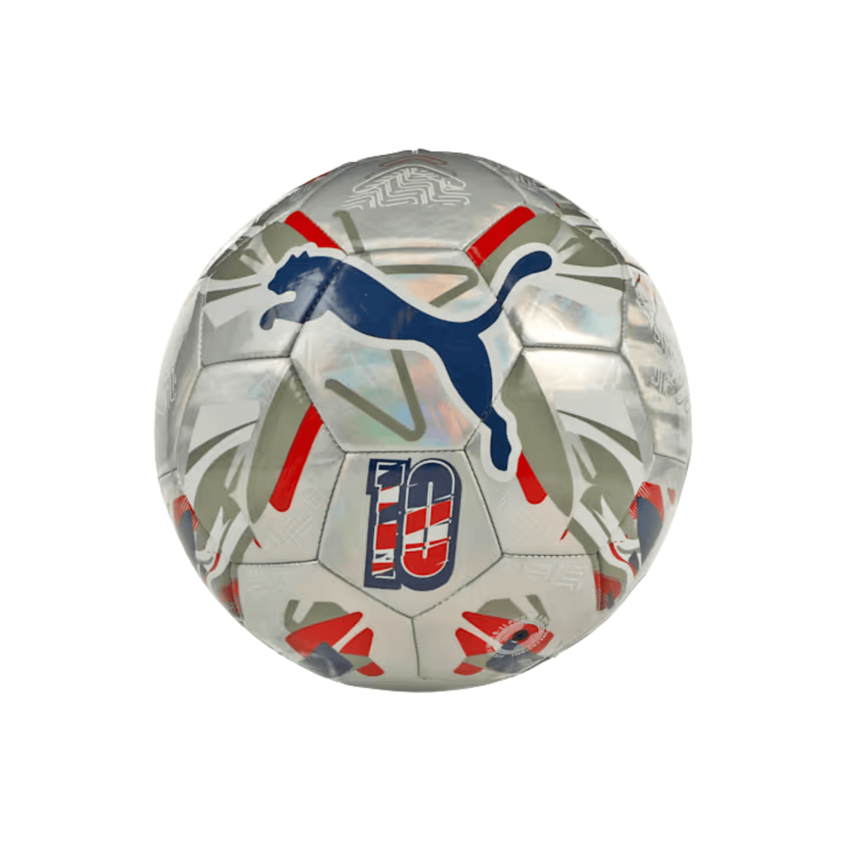 PUMA Christian Pulisic Road to World Cup Mini Ball (Silver/Red/Blue) | SoccerWearhouse