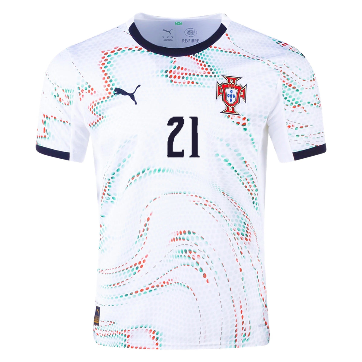 Puma Diogo Jota Portugal Away Jersey 25/26 (Puma White/Puma Black) | SoccerWearhouse