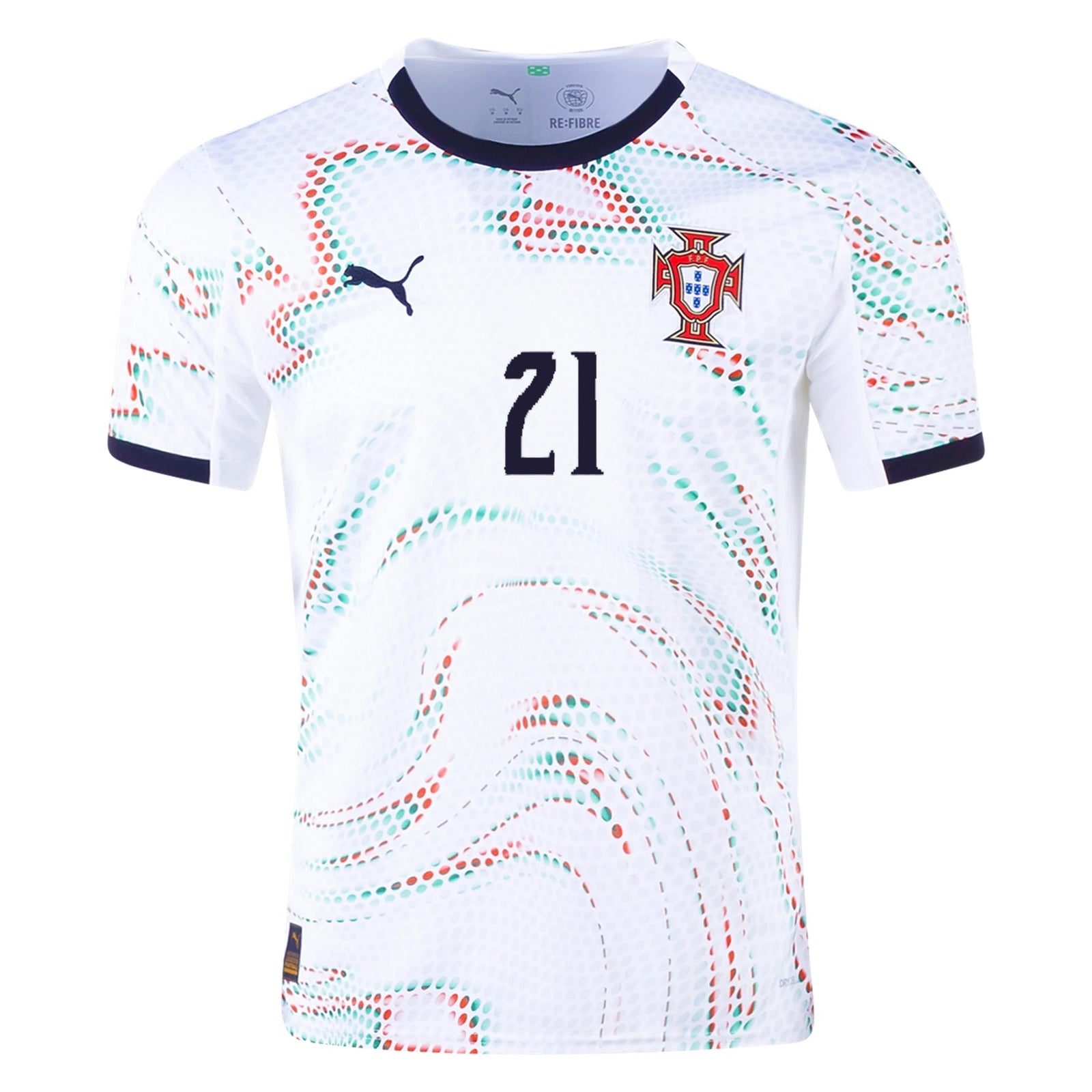 Puma Diogo Jota Portugal Away Jersey 25/26 (Puma White/Puma Black) | SoccerWearhouse
